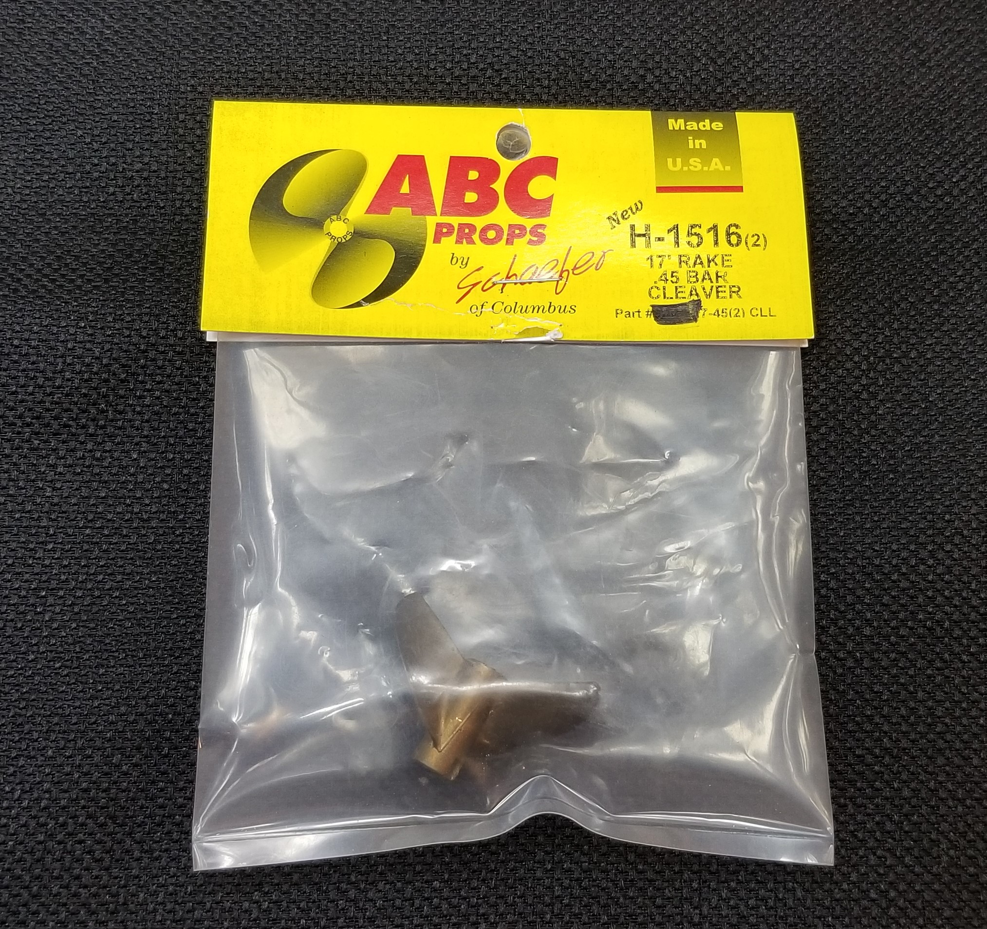 1516 2 Blade Cleaver Propeller Left – RC Boat Propeller | ABC Props