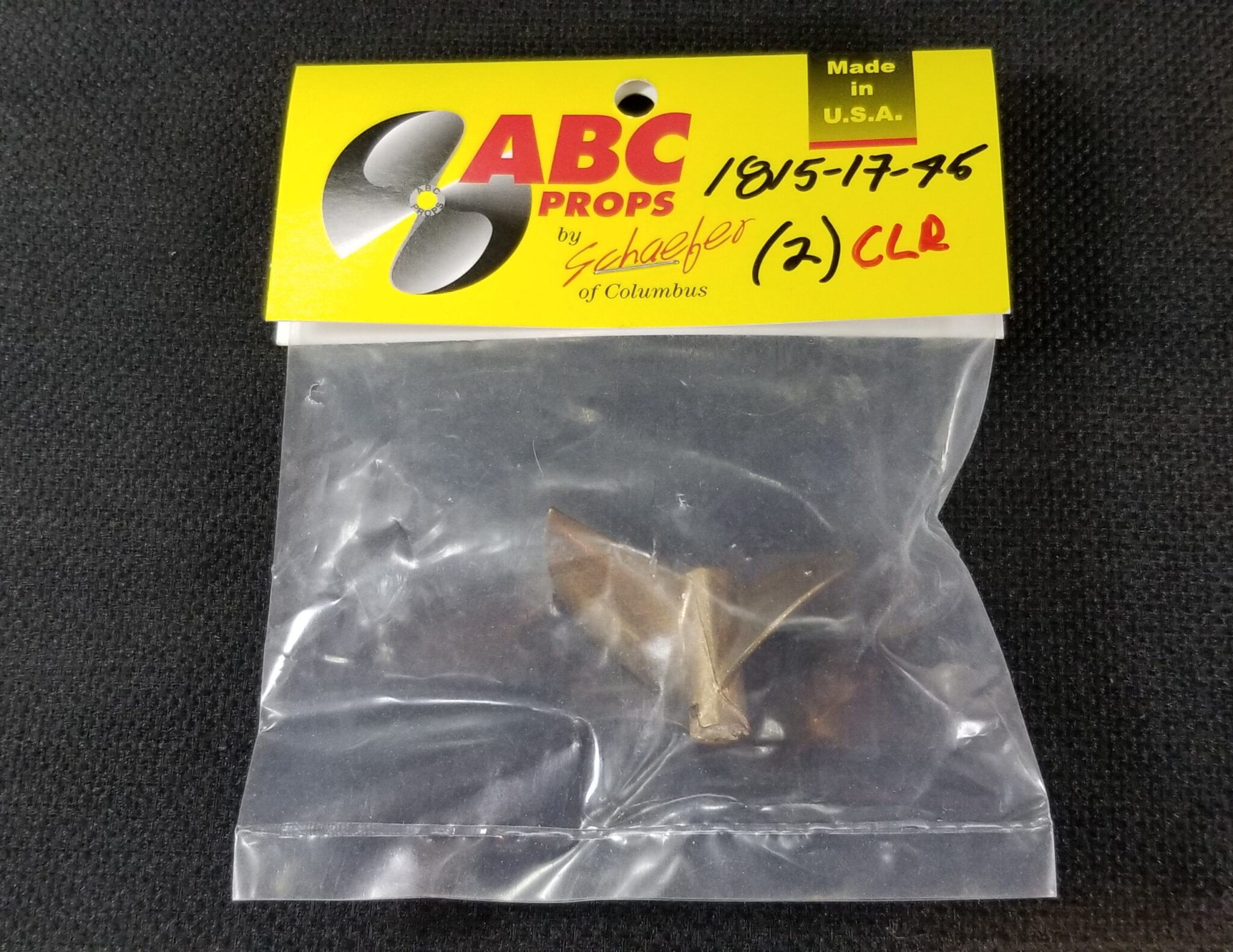 1815 2 Blade Cleaver Propeller Right – RC Boat Propeller | ABC Props