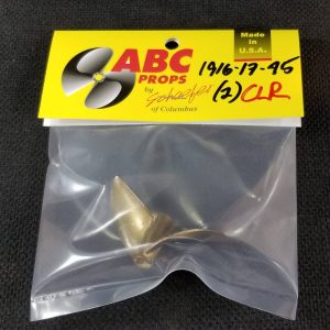 1916 2 Blade Cleaver Propeller Right – RC Boat Propeller | ABC Props