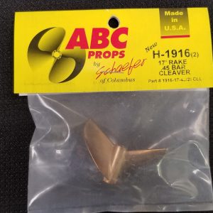 1916 2 Blade Cleaver Propeller Left – RC Boat Propeller | ABC Props