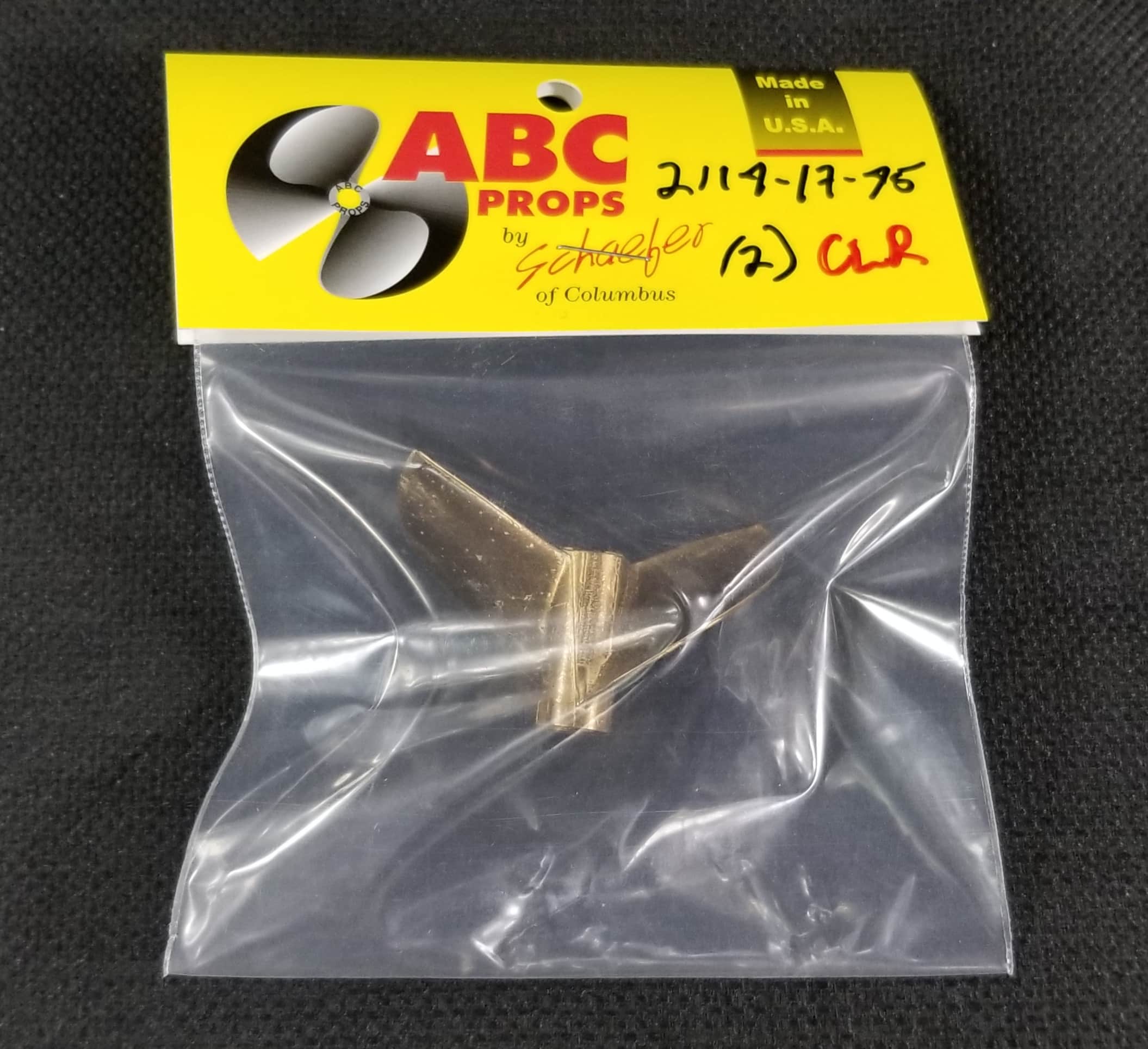 2114 2 Blade Cleaver Propeller Right – RC Boat Propeller | ABC Props