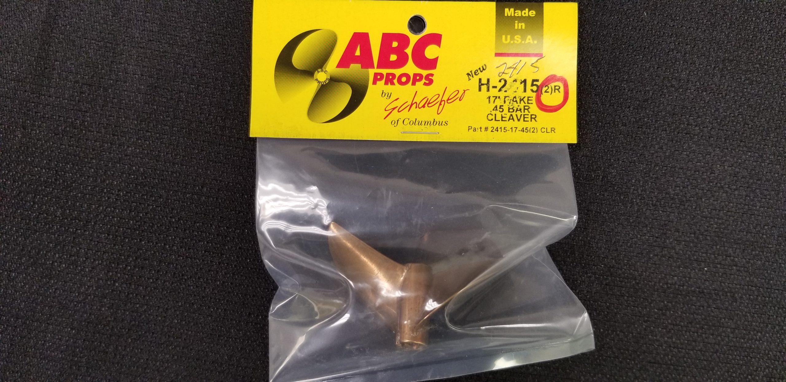 2415 2 Blade Cleaver Propeller Right – RC Boat Propeller | ABC Props