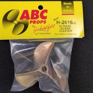 2616 3 Blade Cleaver Propeller Left – RC Boat Propeller | ABC Props