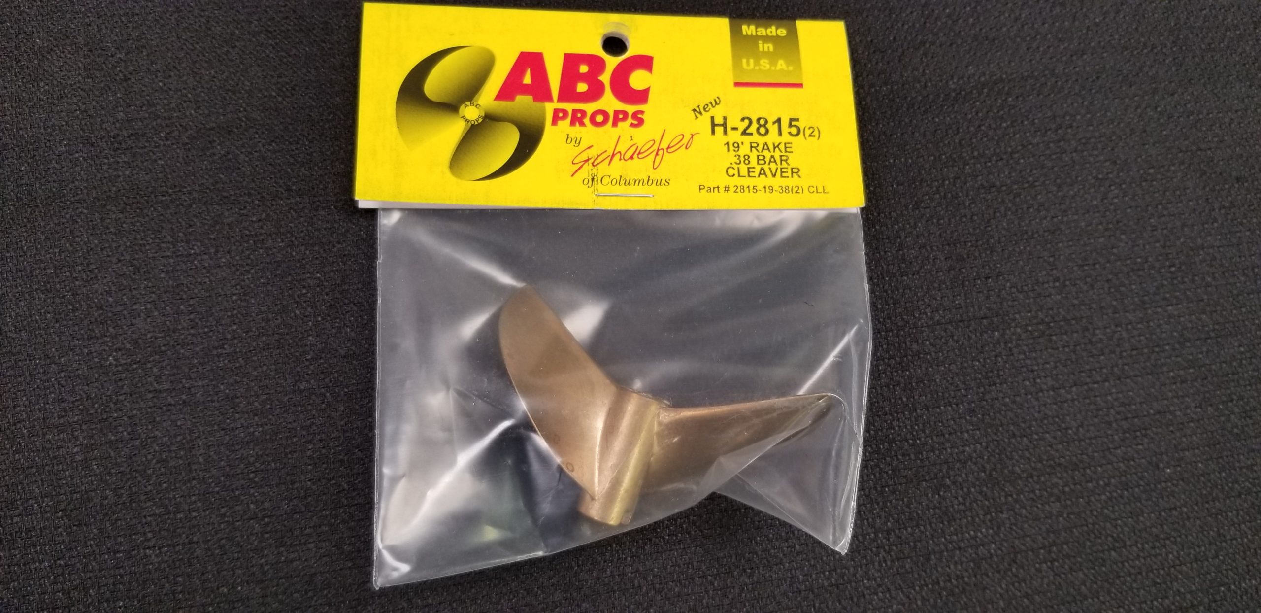 2815 2 Blade Cleaver Propeller Left - RC Boat Propeller | ABC Props