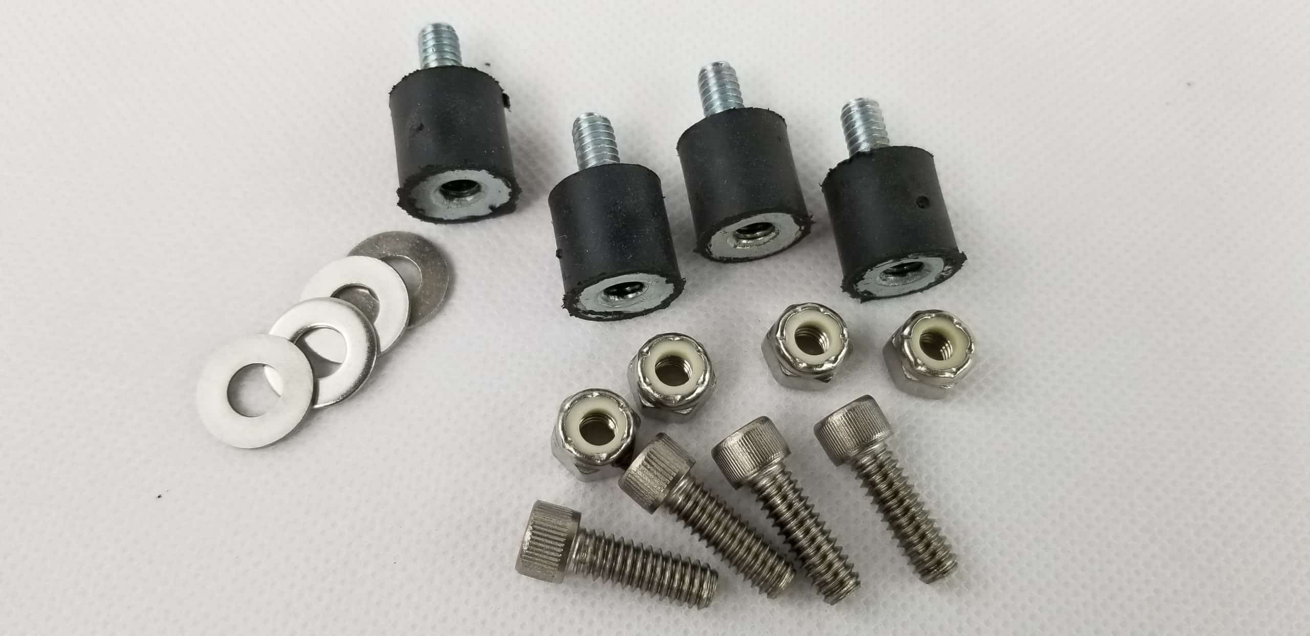 5/8" X 5/8" Rubber Vibration Damper (Set) for Proboat W/ Hardware