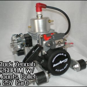 G260PUM Marine Engine - with Mounts, Collet, & Walbro WT-257 Carburetor | Zenoah